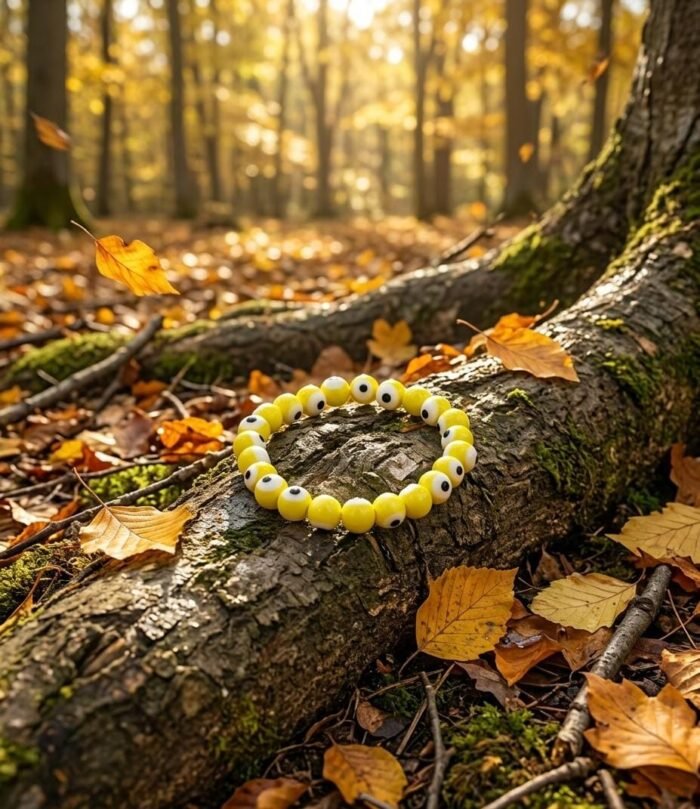 Elegant Yellow Evil Eye Bracelet (Premium & Energised)