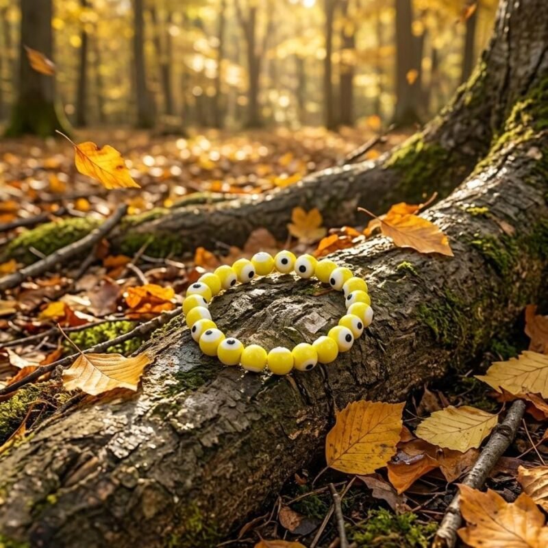 Elegant Yellow Evil Eye Bracelet (Premium & Energised)